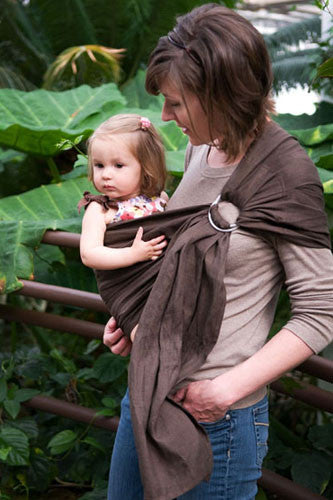 Rio Ring sling, Chocolate Linen