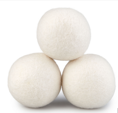 Woolous Wool Dryer Balls Organic Xl 6 Pack, Premium New Zealand Non-toxic Laundry Dryer Ball,handmade Reusable Natural Fabric Softener,reduce Wrinkles,saves Drying Time Felted Eco Dryer Ball - White 3 Packing