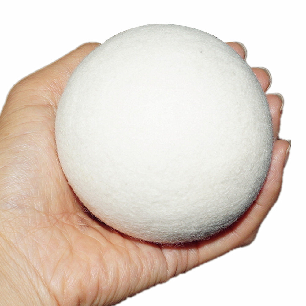 Woolous Wool Dryer Balls Organic Xl 6 Pack, Premium New Zealand Non-toxic Laundry Dryer Ball,handmade Reusable Natural Fabric Softener,reduce Wrinkles,saves Drying Time Felted Eco Dryer Ball - White 3 Packing