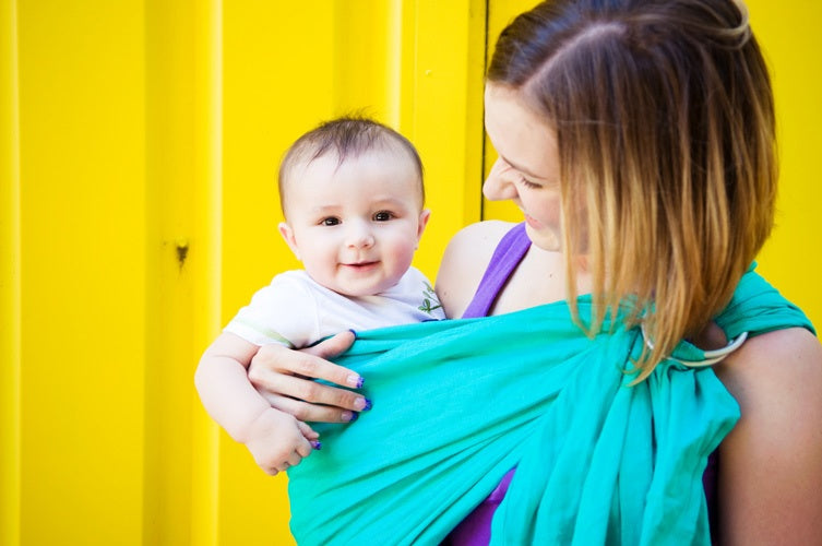 Comfy Joey Sullivans Bay Sea-Green Linen Ring Sling