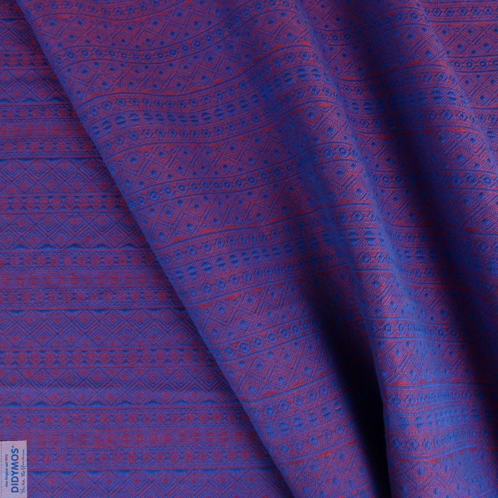 DIDYMOS Kobalt-Rouge Hemp Blend Woven Wrap