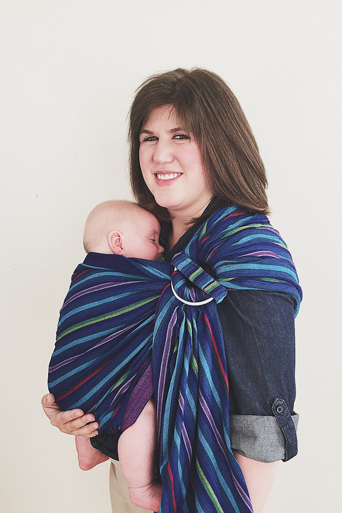Woven Wraps Maya Wrap Sling Positions Maya Wrap Blue Ombré Lightly